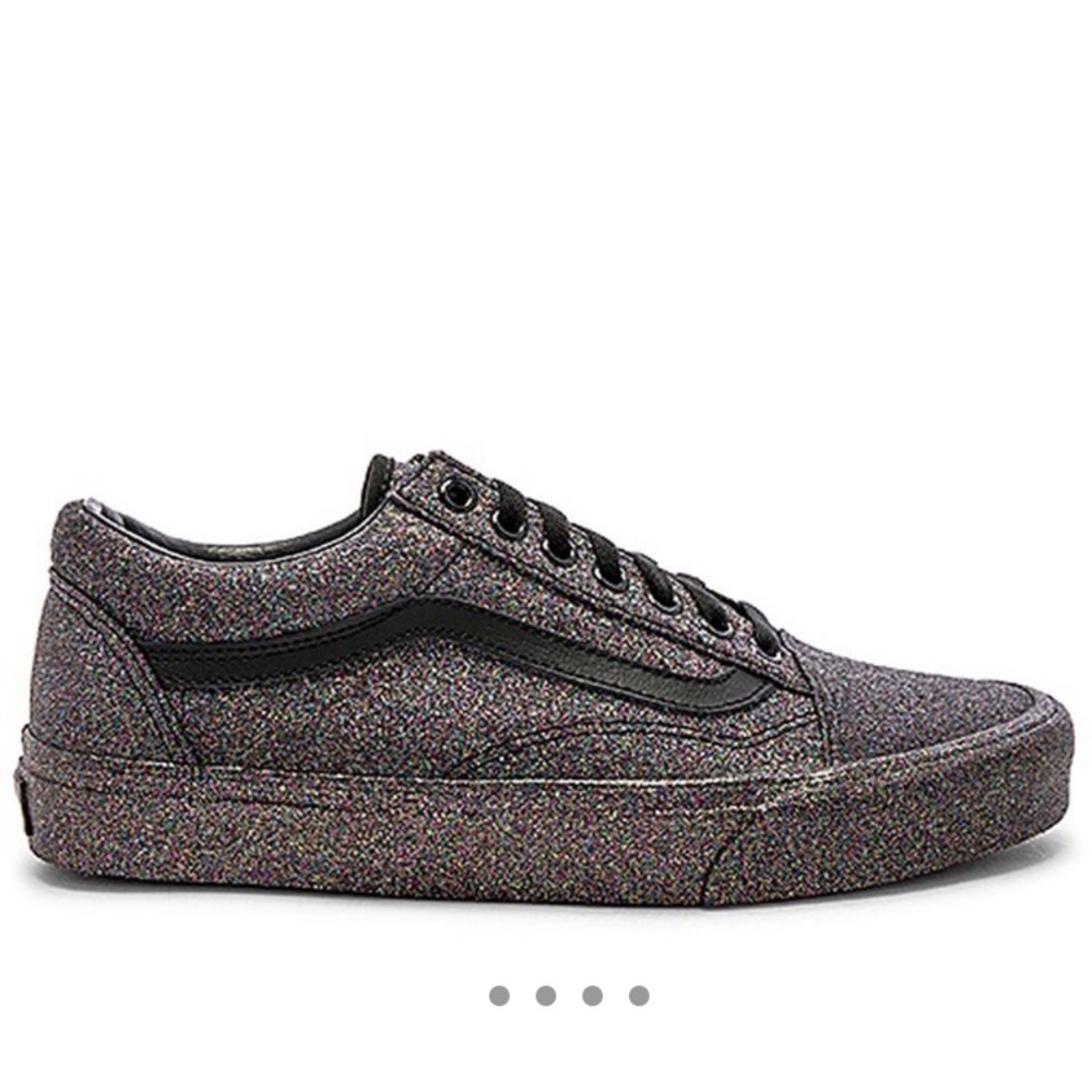 Black Glitter Vans Old Skool